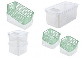 LIVARNO home Frischhaltebox / Frischhalteboxen-Set, mit herausnehmbarer Abtropfeinsatz