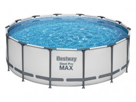 Bestway Steel Pro MAX™ Frame Pool Komplett-Set mit Filterpumpe, Ø 427 x 122 cm