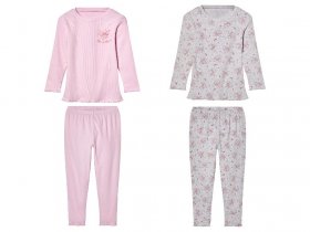lupilu® Kleinkinder Pyjama, in Ripp-Qualität