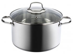 LIVARNO home Edelstahl-Topf, mit Deckel, Ø 24 cm