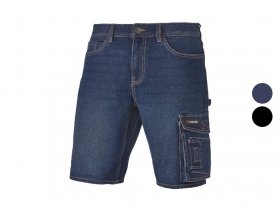 PARKSIDE® Herren Jeans-Arbeitsshorts, mit Hammerschlaufe
