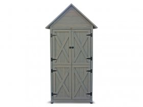 HABAU HABAU Gartenschrank »Lena«, 83 x 45 x 178 cm, grau