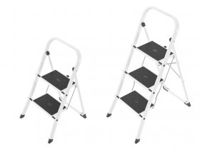 Hailo Stahl Trittleiter »K40 BasicLine«, mit Sicherheitsbügel