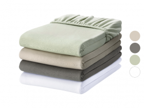 LIVARNO home Jersey Spannbettlaken, 180-200 x 200 cm
