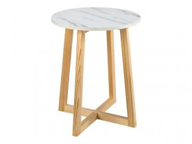 LIVARNO home Beistelltisch, mit Tischplatte in Marmoroptik
