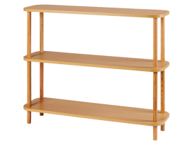 LIVARNO home Regal mit abgerundeten Ecken 100x30x80 cm