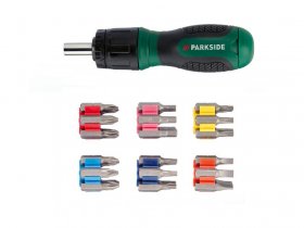 PARKSIDE® Schraubendreher mit Ratschenfunktion »PSRB 31 A1« und Bits, 31-teilig