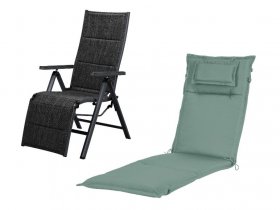 LIVARNO home LIVARNO home Alu-Relaxsessel »Toronto« inkl. Polsterauflage