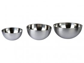 LIVARNO home Edelstahl-Schüssel-Set, 3-teilig