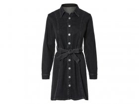 esmara® Damen Jeanskleid im Hemdblusen-Style