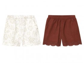 lupilu® Kinder Musselin-Shorts, seitliche Eingrifftaschen