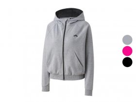 CRIVIT Damen Sweatjacke, modisch weit geschnitten