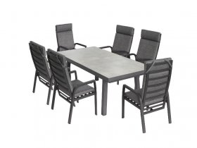 bellavista - Home & Garden® Dining-Set »Ontario/Kansas«, 7-teilig, mit Ausziehfunktion