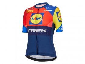 Santini Damen Kurzarmtrikot »Lidl-Trek-Team 2025«, leicht, atmungsaktiv und leistungsstark