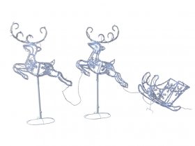 LIVARNO home 3D-Lichtfiguren, 3-teilig