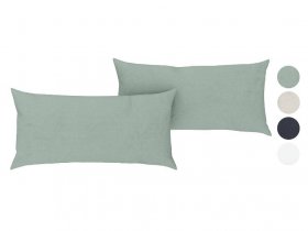 LIVARNO home Halbleinen-Kissenbezüge, 2 Stück, 40 x 80 cm