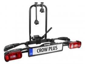 EUFAB EUFAB Heckträger »Crow Plus«, für 2 Räder, Abklappmechanismus, abschließbar, erweiterbar