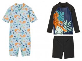lupilu® Kleinkinder UV-Schwimmanzug / UV-Schwimmset, schützt vor Sonne