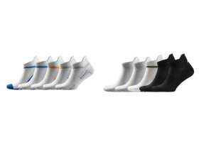 CRIVIT Herren Sport-Sneakersocken, 5 Paar, mit Fersenlasche