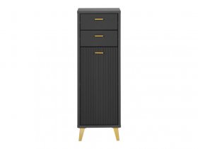 LIVARNO home Bad-Seitenschrank, mit Wellenoptik