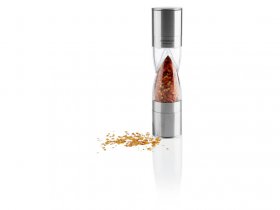 ERNESTO® Salz- und Pfeffermühle 2in1 / Chilimühle 2in1 Edelstahl