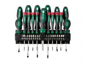 PARKSIDE® Bit- und Schraubendrehersatz mit Wandhalterung, 37-teilig
