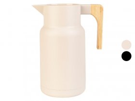 LIVARNO home Isolierkanne mit Holzgriff