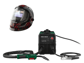 PARKSIDE® Schweißgerät Inverter-Fülldraht »PIFDS 120 B2« + Schweißhelm Automatik mit LED schwarz/rot