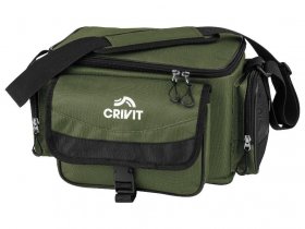 CRIVIT Angelzubehörtasche, Inkl. 4 Boxen für Angelzubehör
