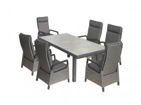bellavista - Home & Garden® Dining-Set »Ontario/Dallas«, 7-teilig, mit Ausziehfunktion