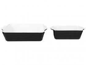 SILVERCREST® Steingut-Auflaufformen-Set, mit schnitt- und kratzfester Glasur