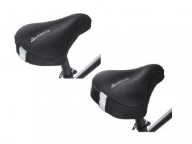 CRIVIT Memory-Foam Sattelbezug, mit Kordelzug