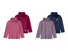 lupilu® Kleinkinder Rollkragenshirts mit Baumwolle, 2er Set