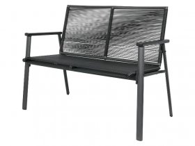 LIVARNO home Gartenbank »Miami«, im Rope-Design, anthrazit