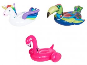 CRIVIT Aufblasbarer Tukan / Aufblasbarer Flamingo / Aufblasbares Einhorn, inkl. 2 Reparaturflicken