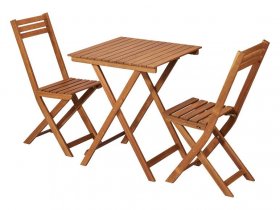 LIVARNO home Balkon-Set »SEVILLA«, 3-teilig, aus ölgebeiztem Akazienholz