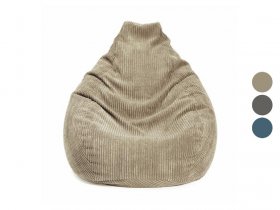 Lumaland Gaming-Sitzsack, 350 l, aus trendigem Cord-Material