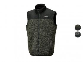 PARKSIDE® Herren Strickfleece-Weste, mit Teddyfutter