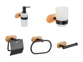 Wenko Turbo-Loc® Bad-Accessoires »Orea Bamboo«