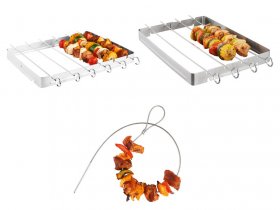 GRILLMEISTER Grillspieße-Set, Edelstahl
