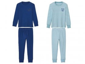 lupilu® Kleinkinder Pyjama, in Ripp-Qualität
