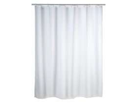 Wenko Wenko Duschvorhang, 180 x 200 cm, mit Anti-Schimmel-Effekt, wasserabweisend, waschbar