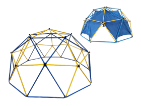 L.A. Sports Klettergerüst „Dome" mit Zelt Ø 305 cm