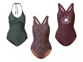 esmara® Damen Badeanzug, pflegeleichte Qualität