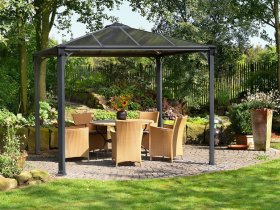PALRAM – CANOPIA Gartenpavillon »Palermo«, pulverbeschichtetes Aluminium