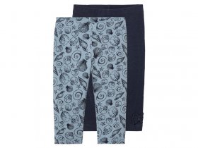 lupilu® Kleinkinder Caprileggings, 2 Stück, mit hohem Baumwollanteil