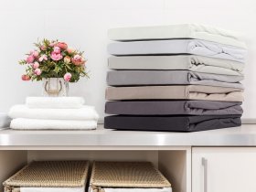 Biberna Biberna Jersey Spannbettlaken, für Boxspringmatratzen, enthält Baumwolle und Elasthan