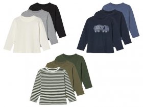 lupilu® Kinder Langarmshirts, 3 Stück