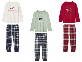 lupilu® Kleinkinder Pyjama, Hose aus weichem, wärmendem Flanell