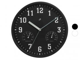 AURIOL® Wanduhr mit Thermo- und Hygrometer